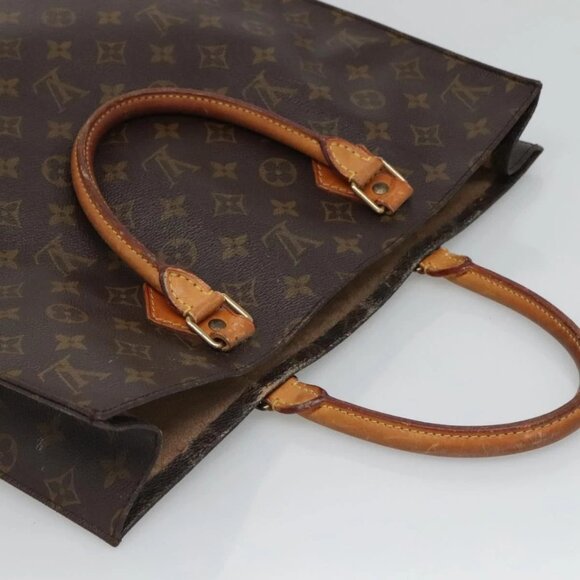 LOUIS VUITTON Monogram Sac Plat Hand Bag M51140 LV Auth 129096 - Picture 7 of 16